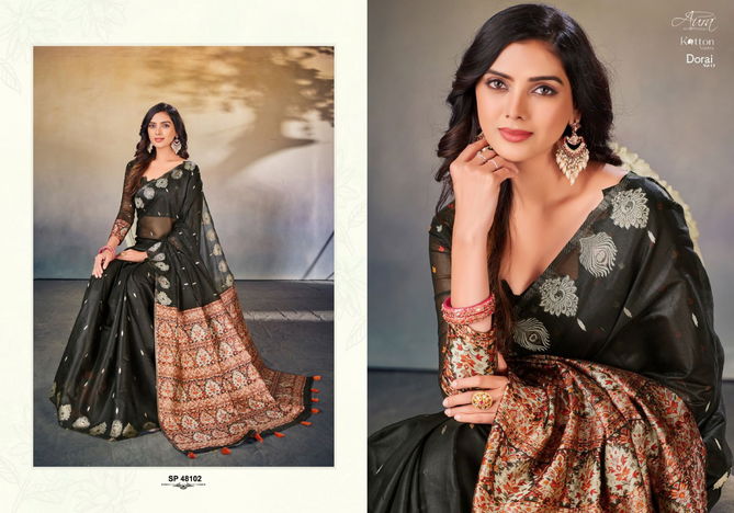 Aura Dorai Vol 17 Designer Cotton Sarees Catalog
